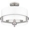 Quoizel Seymour Semi Flush 3 Lights Brusjhed Nickel SEY1715BN - alternate 3